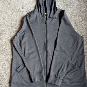 Men's Charcoal Zip-Up Hoodie by Alaskan Hardgear